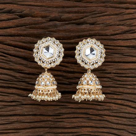 Indo Western Pearl Earring With Gold Plating