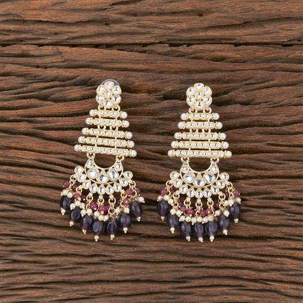 Indo Western Chand Earring With Gold Plating