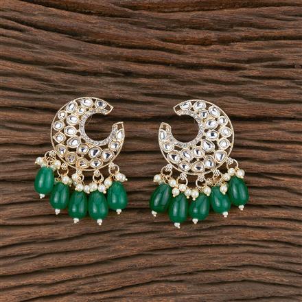 Indo Western Moti Earring With Gold Plating