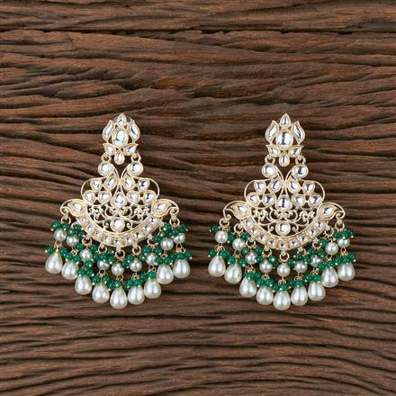 Indo Western Chand Earring With Gold Plating