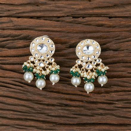 Indo Western Pearl Earring With Gold Plating