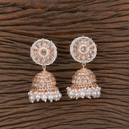 Indo Western Pearl Earring With Gold Plating