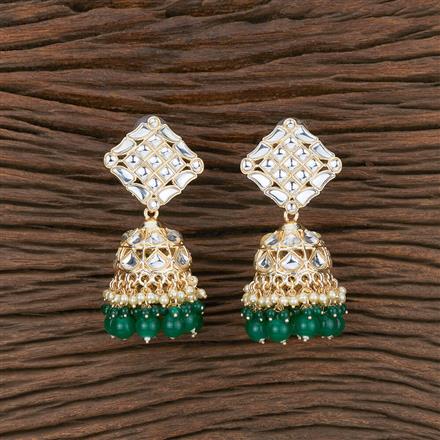 Indo Western Beads Earring With Gold Plating