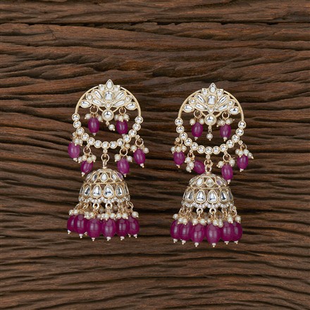 Indo Western Beads Earring With Gold Plating