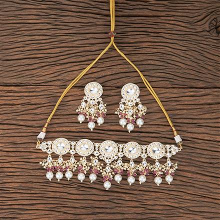 Indo Western Delicate Necklace With Gold Plating