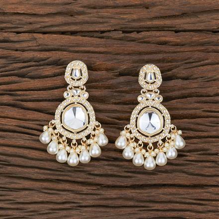 Indo Western Moti Earring With Gold Plating