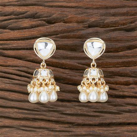 Indo Western Beads Earring With Gold Plating