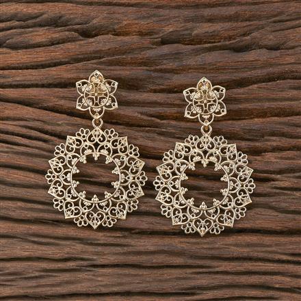 Indo Western Classic Earring With Mehndi Plating