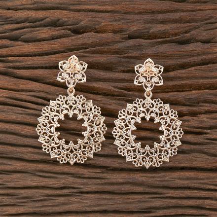 Indo Western Classic Earring With Rose Gold Plating