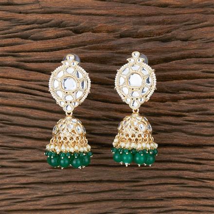 Indo Western Beads Earring With Gold Plating