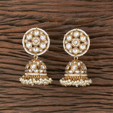Indo Western Jhumki With Mehndi Plating