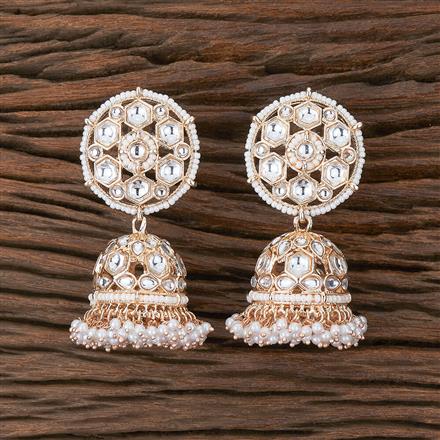 Indo Western Jhumki With Rose Gold Plating