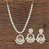 Indo Western Pearl Necklace Set With Gold Plating