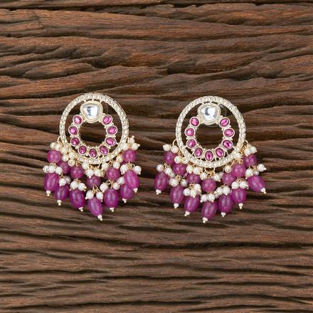 Indo Western Beads Earring With Gold Plating