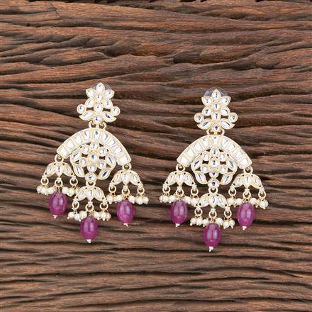 Indo Western Beads Earring With Gold Plating