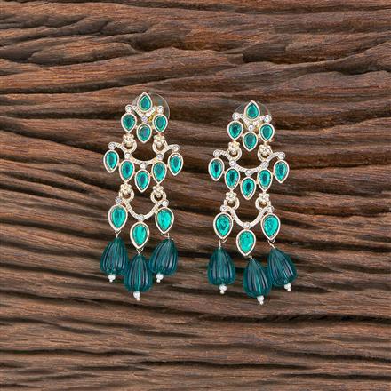 Indo Western Beads Earring With Gold Plating