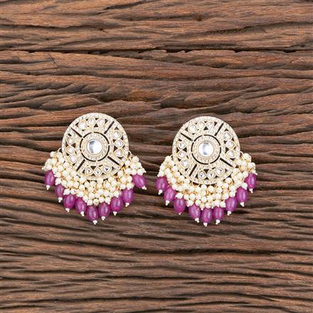 Indo Western Beads Earring With Gold Plating