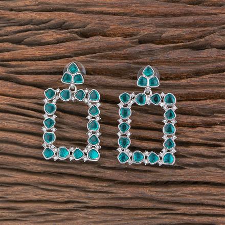 Indo Western Classic Earring With Rhodium Plating