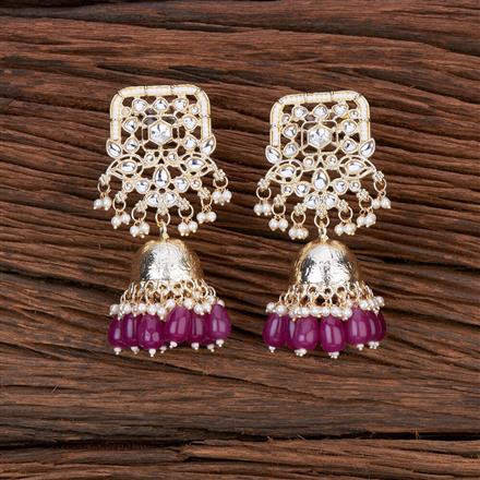 Indo Western Pearl Earring With Gold Plating