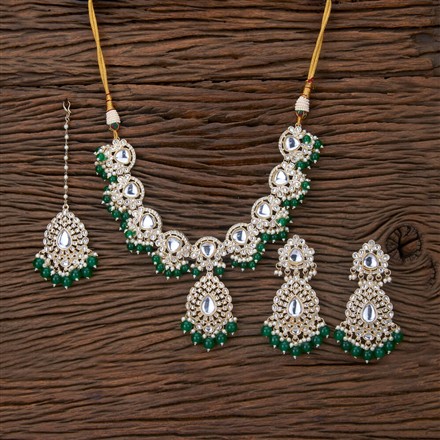 Indo Western Kundan Necklace With Gold Plating