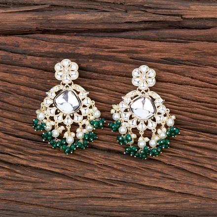 Indo Western Pearl Earring With Gold Plating