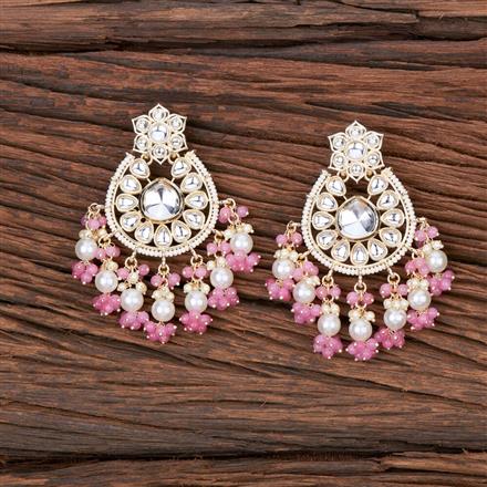 Indo Western Pearl Earring With Gold Plating