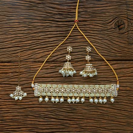 Indo Western Classic Necklace With Mehndi Plating