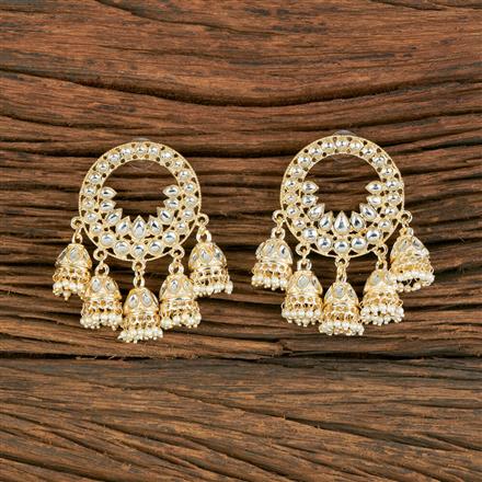 Indo Western Pearl Earring With Gold Plating