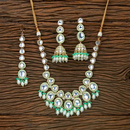 Indo Western Meenakari Necklace With Gold Plating