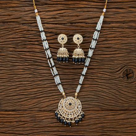 Indo Western Long Necklace With Gold Plating