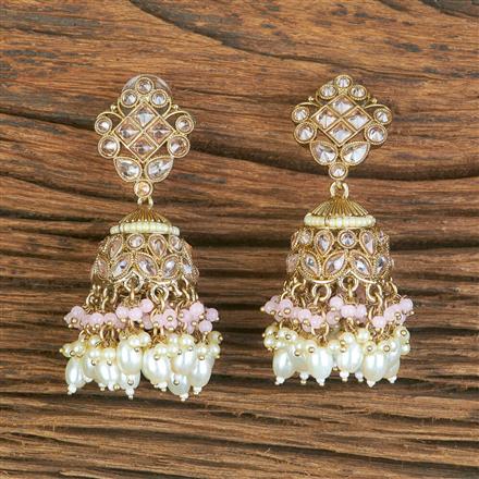 Indo Western Jhumki With Mehndi Plating