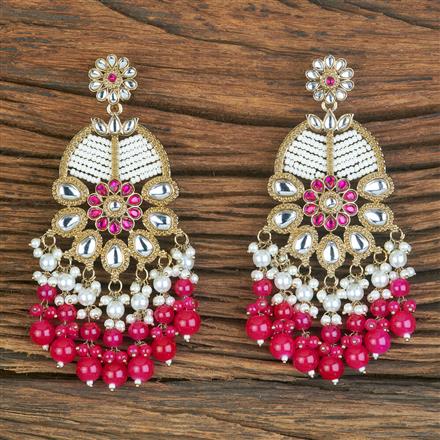 Indo Western Trendy Earring With Mehndi Plating