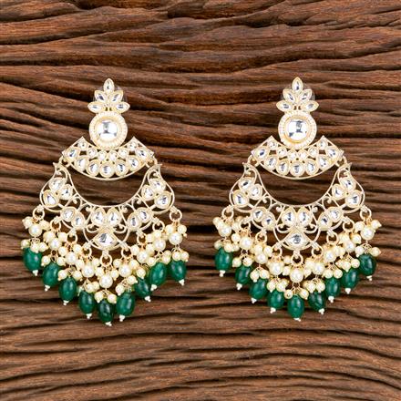 Indo Western Beads Earring With Gold Plating