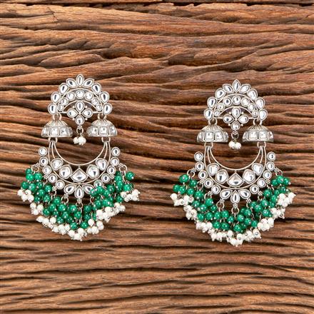 Indo Western Classic Earring With Oxidised Plating