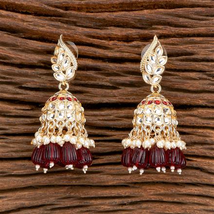 Indo Western Pearl Earring With Gold Plating