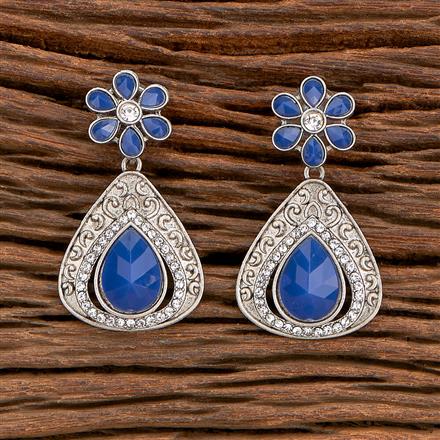 Indo Western Classic Earring With Oxidised Plating