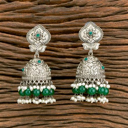 Indo Western Jhumki With Oxidised Plating