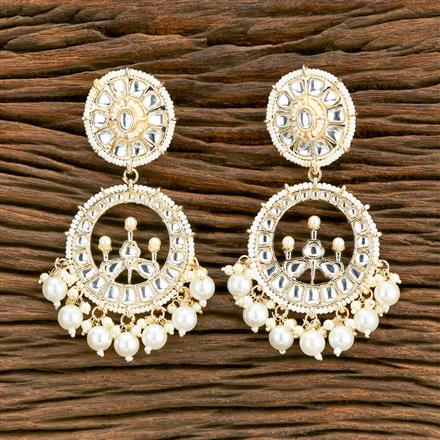 Indo Western Pearl Earring With Gold Plating