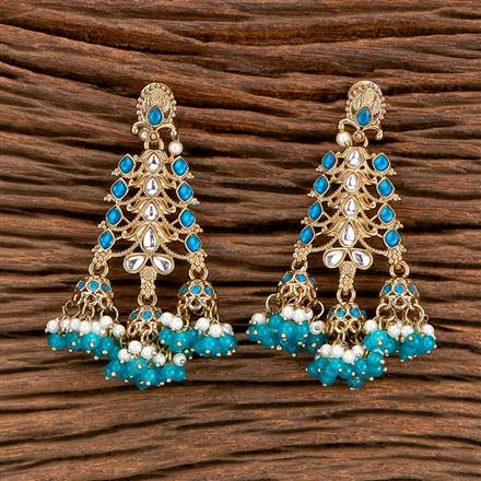 Indo Western Trendy Earring With Mehndi Plating