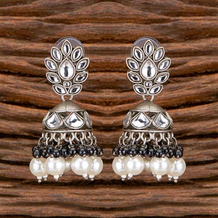 Indo Western Jhumki With Oxidised Plating