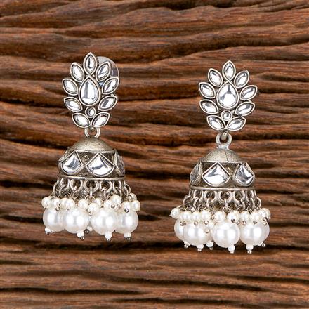 Indo Western Jhumki With Oxidised Plating