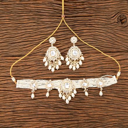 Indo Western Choker Necklace With Gold Plating