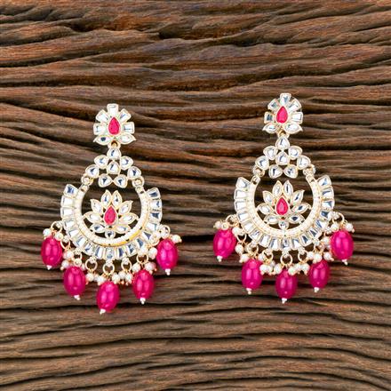Indo Western Beads Earring With Gold Plating
