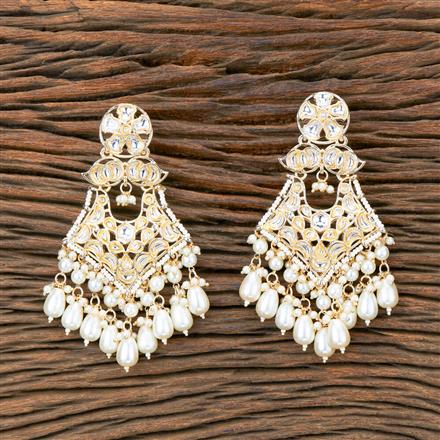 Indo Western Beads Earring With Gold Plating