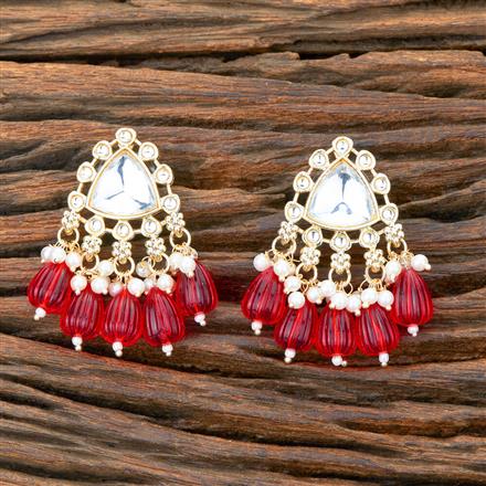 Indo Western Beads Earring With Gold Plating