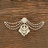 Indo Western Moti Hair Brooch With Gold Plating