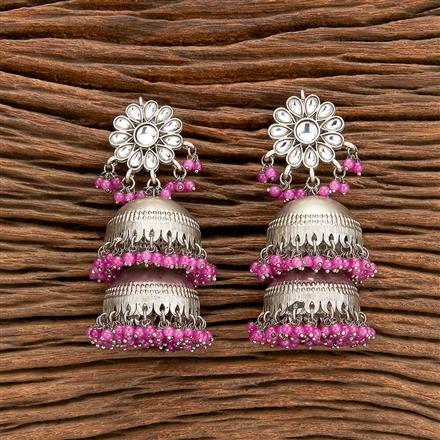 Indo Western Jhumki With Oxidised Plating