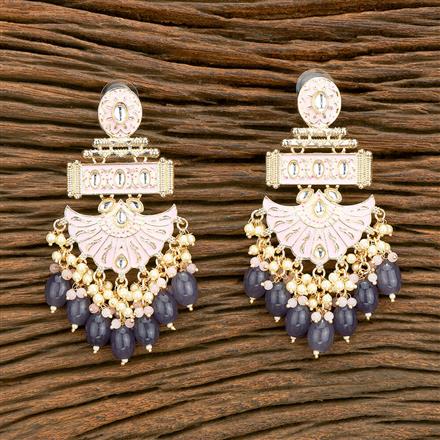 Indo Western Meenakari Earring With Gold Plating
