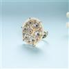 Indo Western Adjustable Ring With Gold Plating