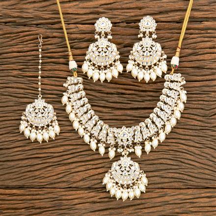 Indo Western Peacock Necklace With Gold Plating